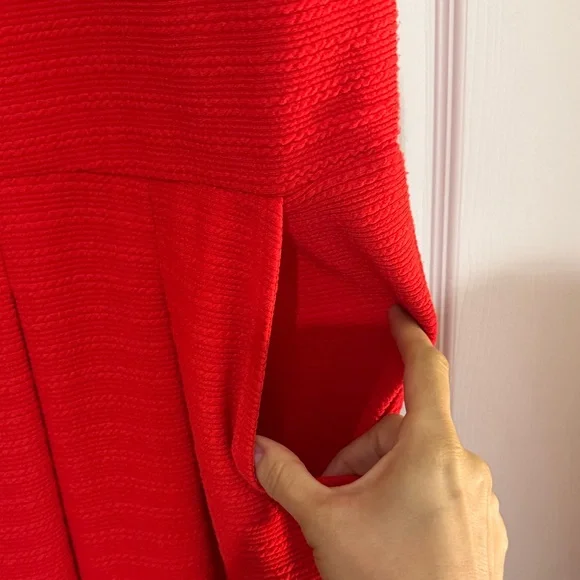 Draper James Vibrant Red Dress - Picture 3 of 6